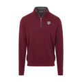 Texas A&M Merlot Heather Cloud Cotton Quarter Zip Pullover