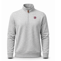 Texas A&M Heather Cloud Cotton Quarter Zip Pullover Light Grey