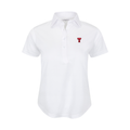 Texas Tech Women's Cap Sleeve Semi Spread Polo White