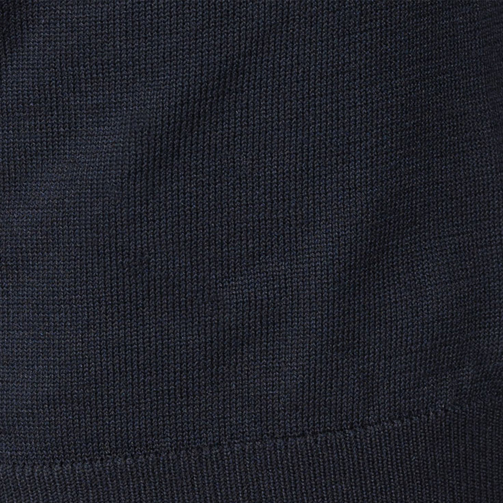The Maranello Mid-Weight Cotton & Silk Polo Black - Buttonless