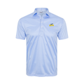 Toledo Semi-Spread Collar Polo Blue Houndstooth