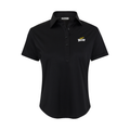 Toledo Women's Cap Sleeve Semi Spread Polo Black