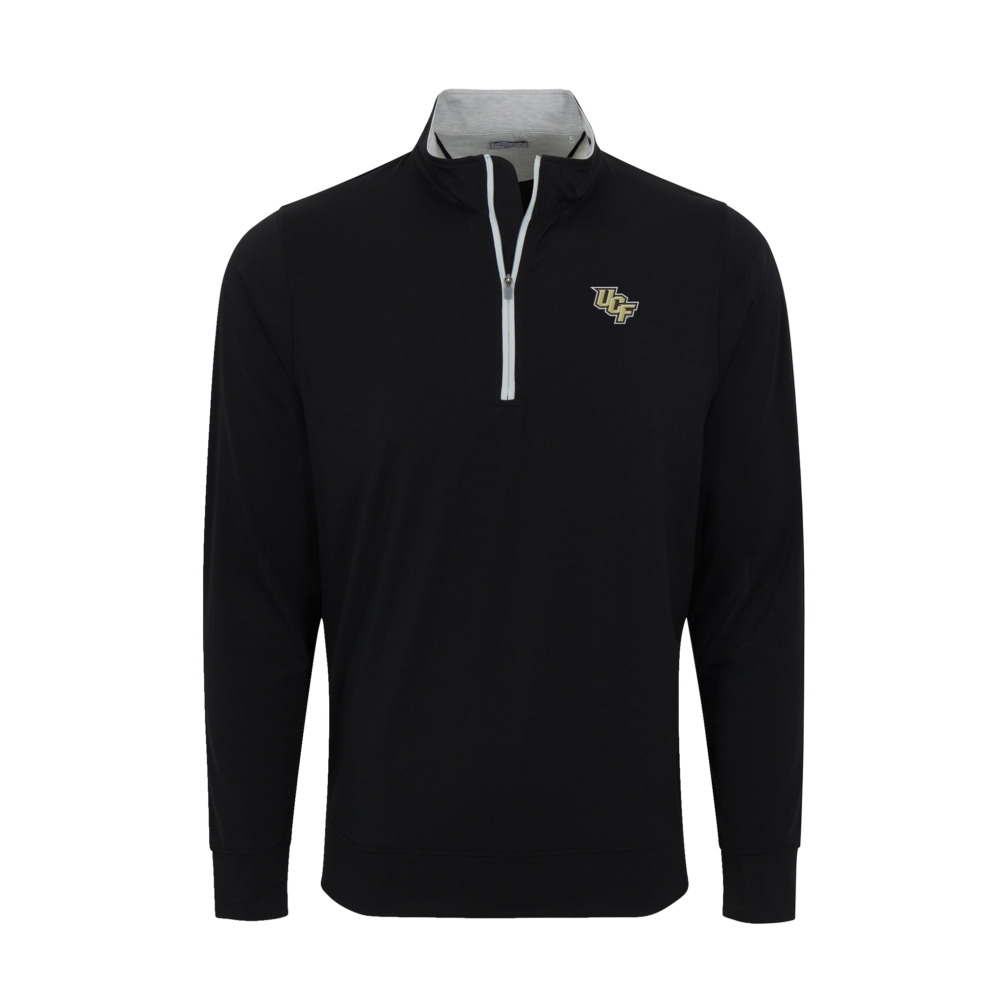 UCF DriRelease® Performance Pullover Black with Light Grey Trim