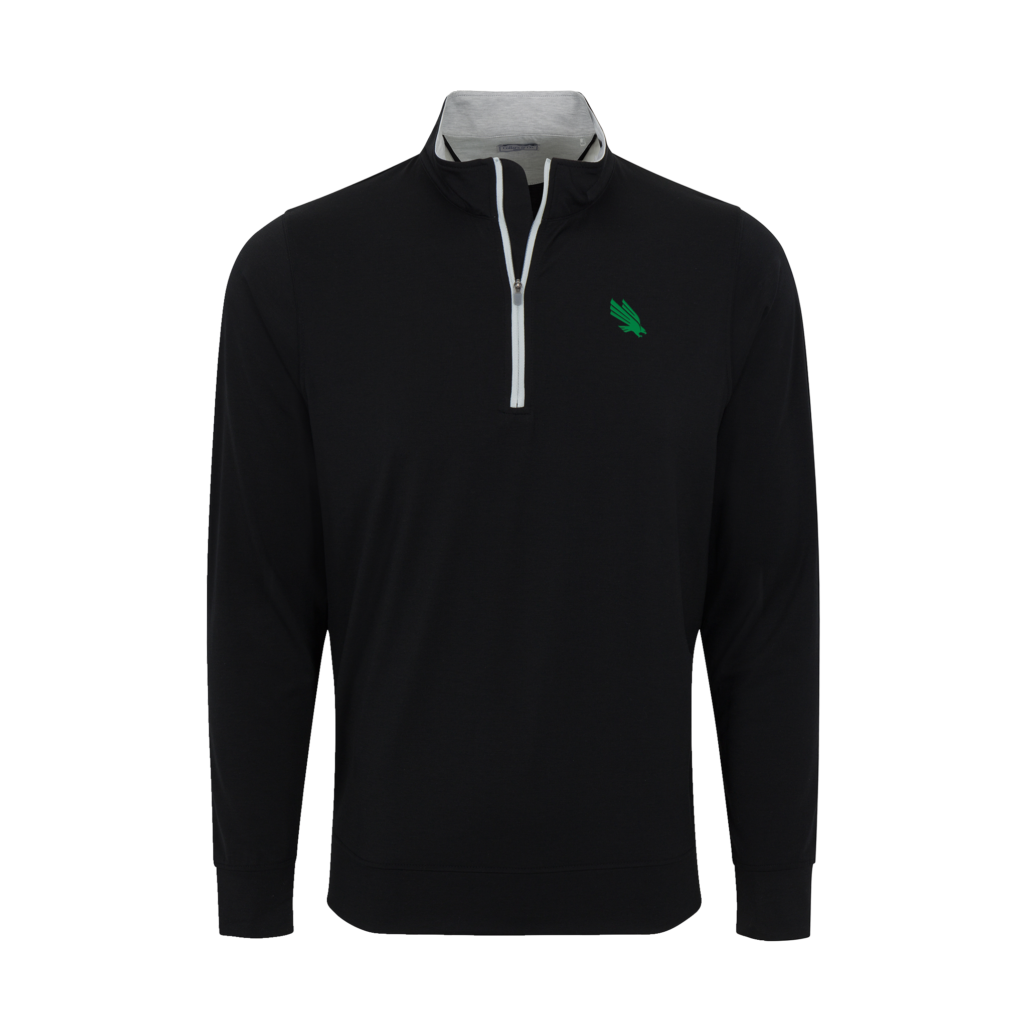 North Texas DriRelease® Performance Pullover Black with Light Grey Trim