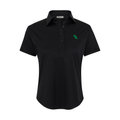 North Texas Women's Cap Sleeve Semi Spread Polo Black