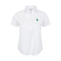 North Texas Women's Cap Sleeve Semi Spread Polo White