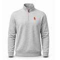 USC Heather Cloud Cotton Quarter Zip Pullover Light Grey