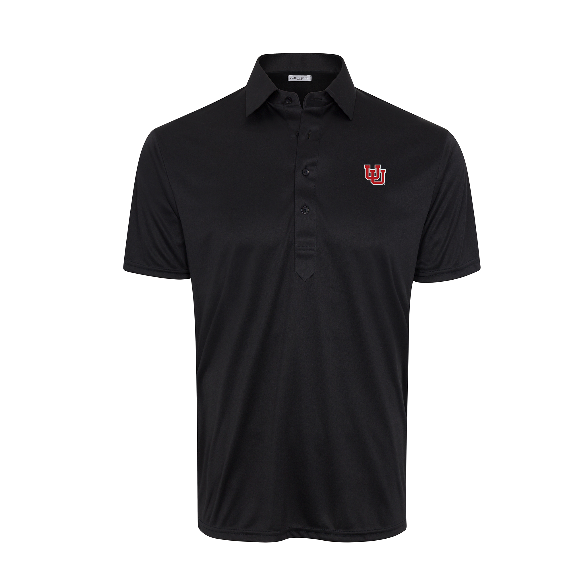 Utah Semi-Spread Collar Polo Black