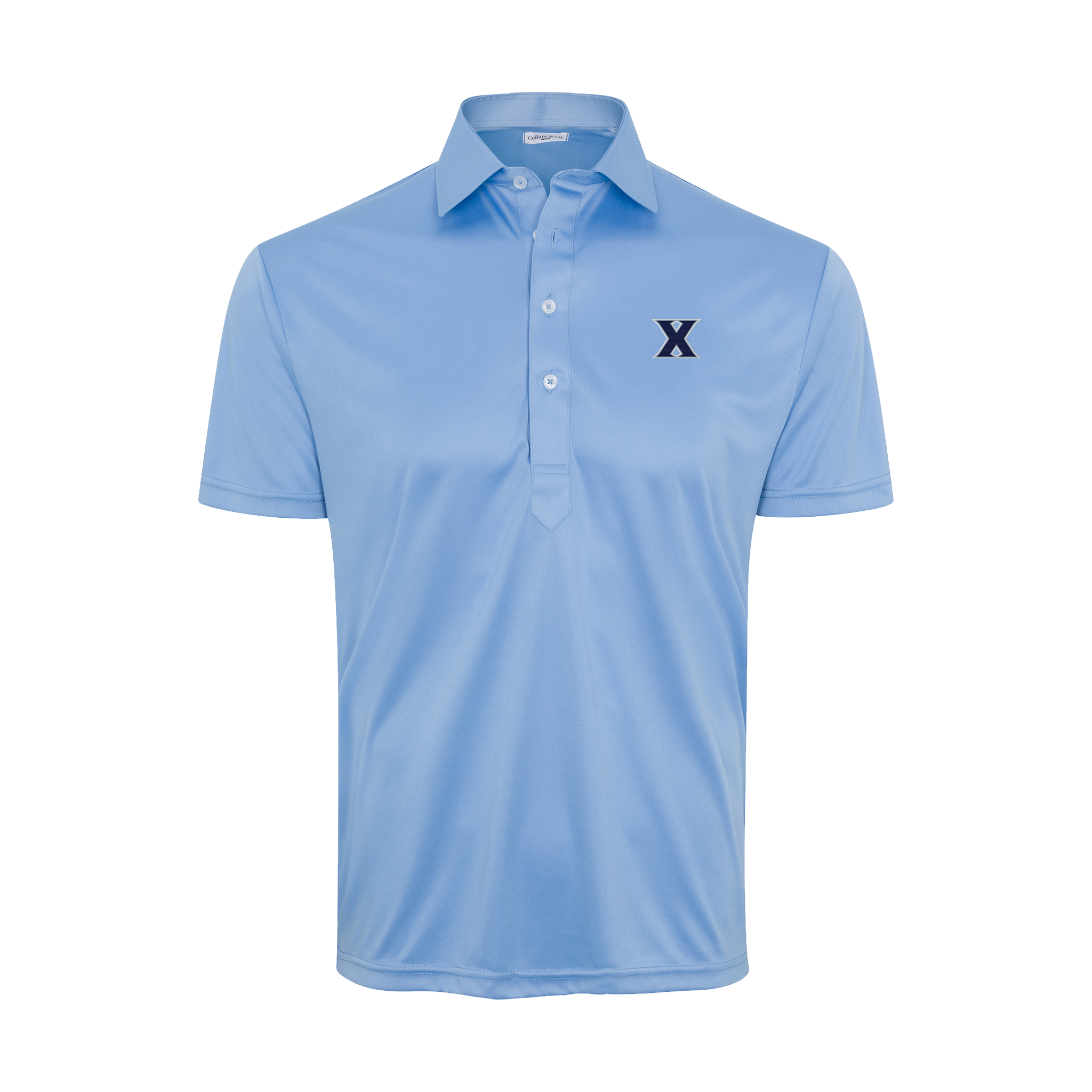 Xavier Semi-Spread Collar Polo French Blue
