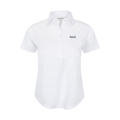 Yale Women's Cap Sleeve Semi Spread Polo White