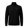 Collars & Co. Zeta Beta Tau Cloud Cotton Quarter Zip Pullover Black