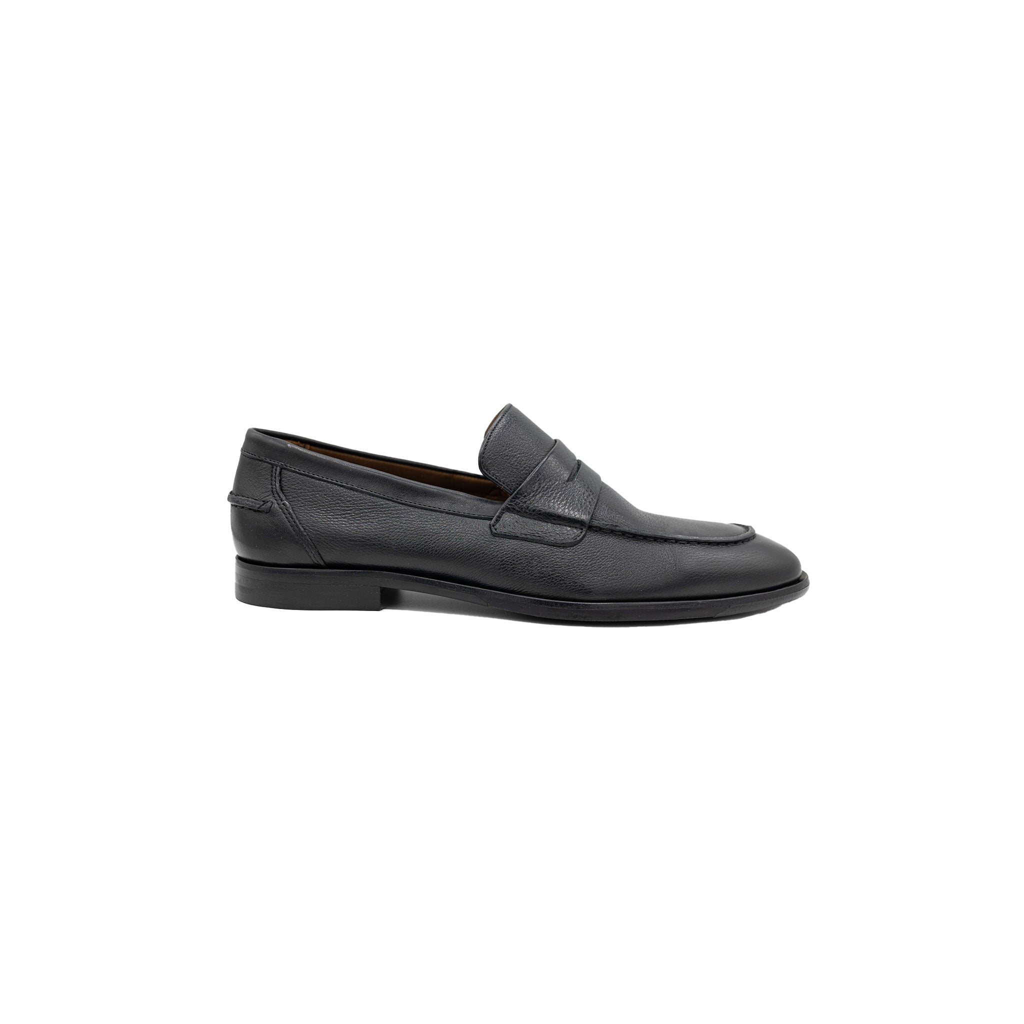 Naples Penny Loafers Black Leather
