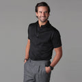 Semi-Spread Collar Polo Black Relaxed