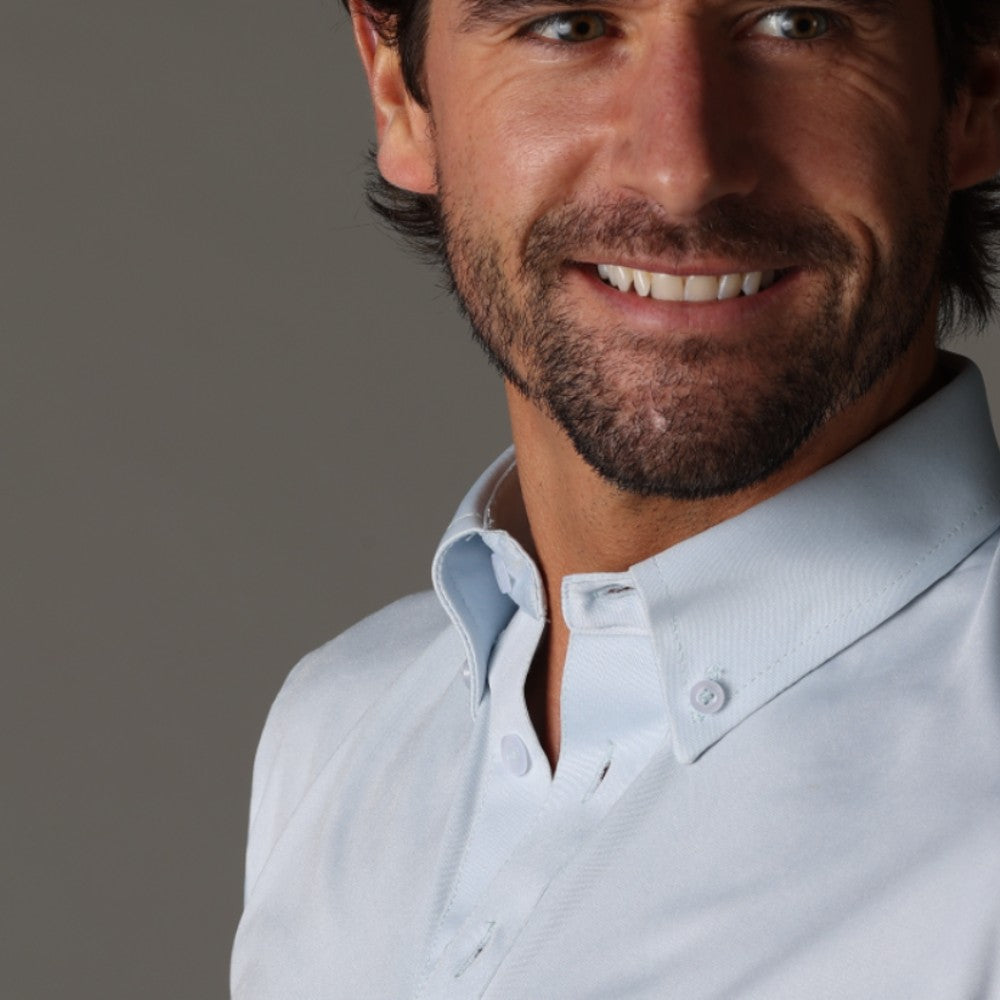 Oxford Button Down Collar Polo Light Blue