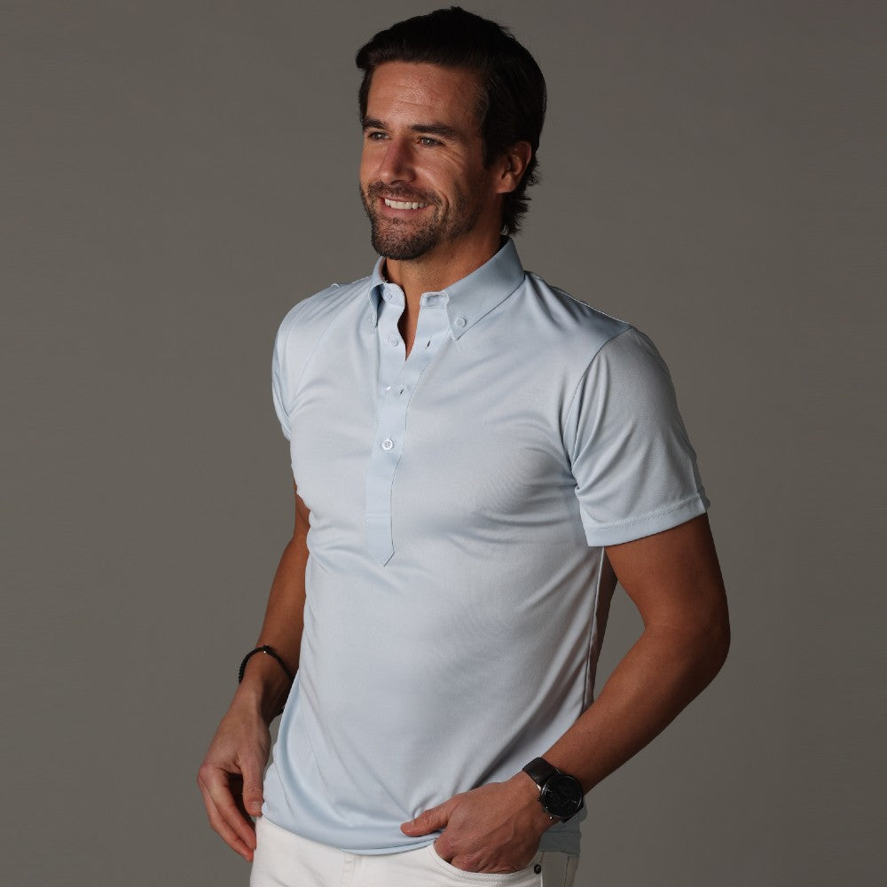 Oxford Button Down Collar Polo Light Blue