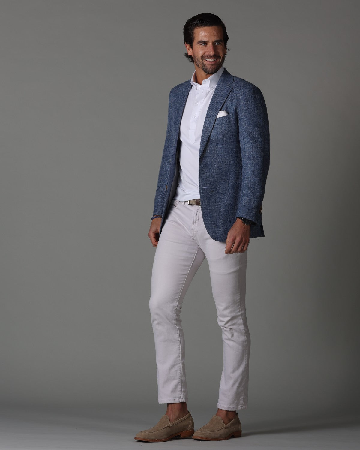 Oxford Button Down Collar Polo White Original Tall