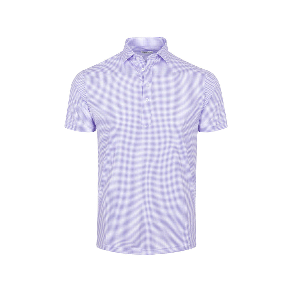Featherweight Flex Polo Lavender Micro Gingham