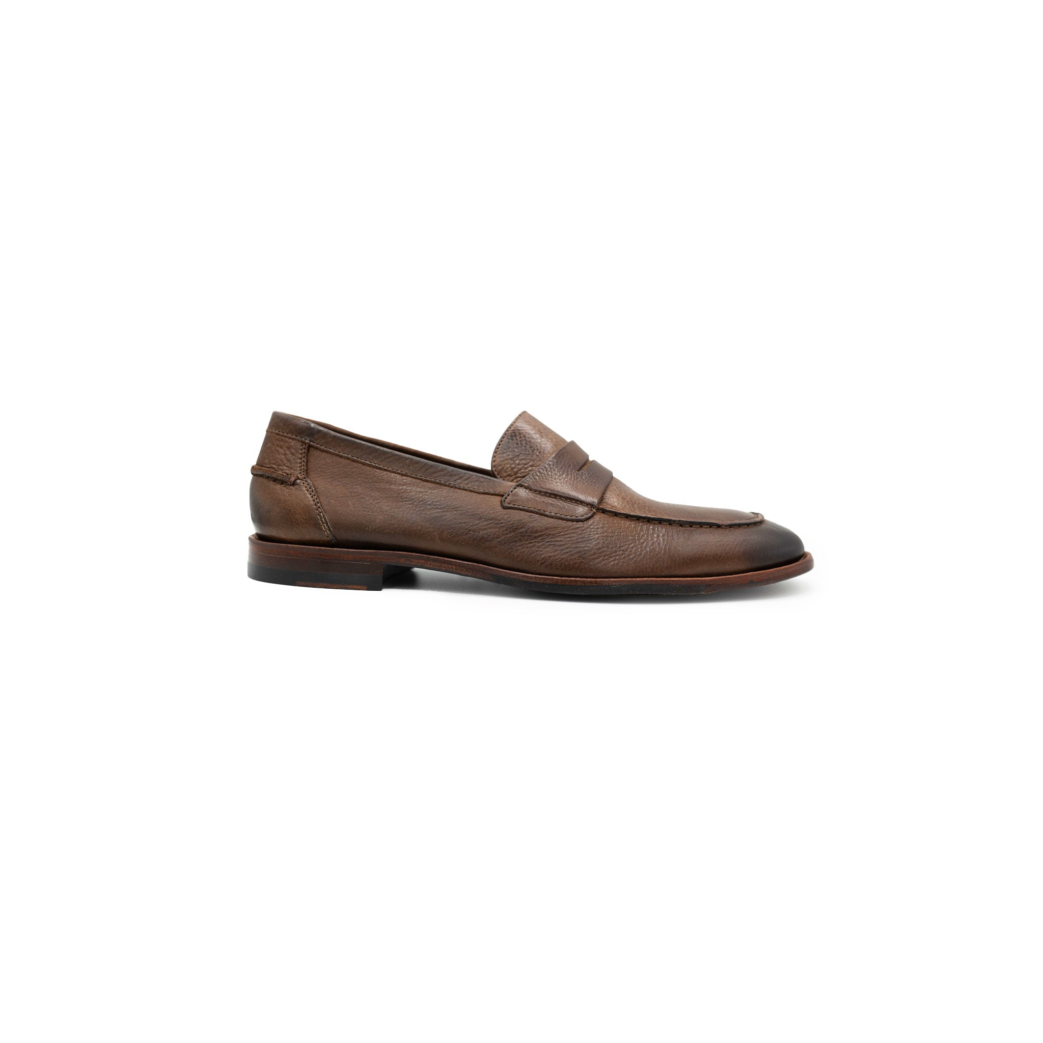 Naples Penny Loafers Brown Leather