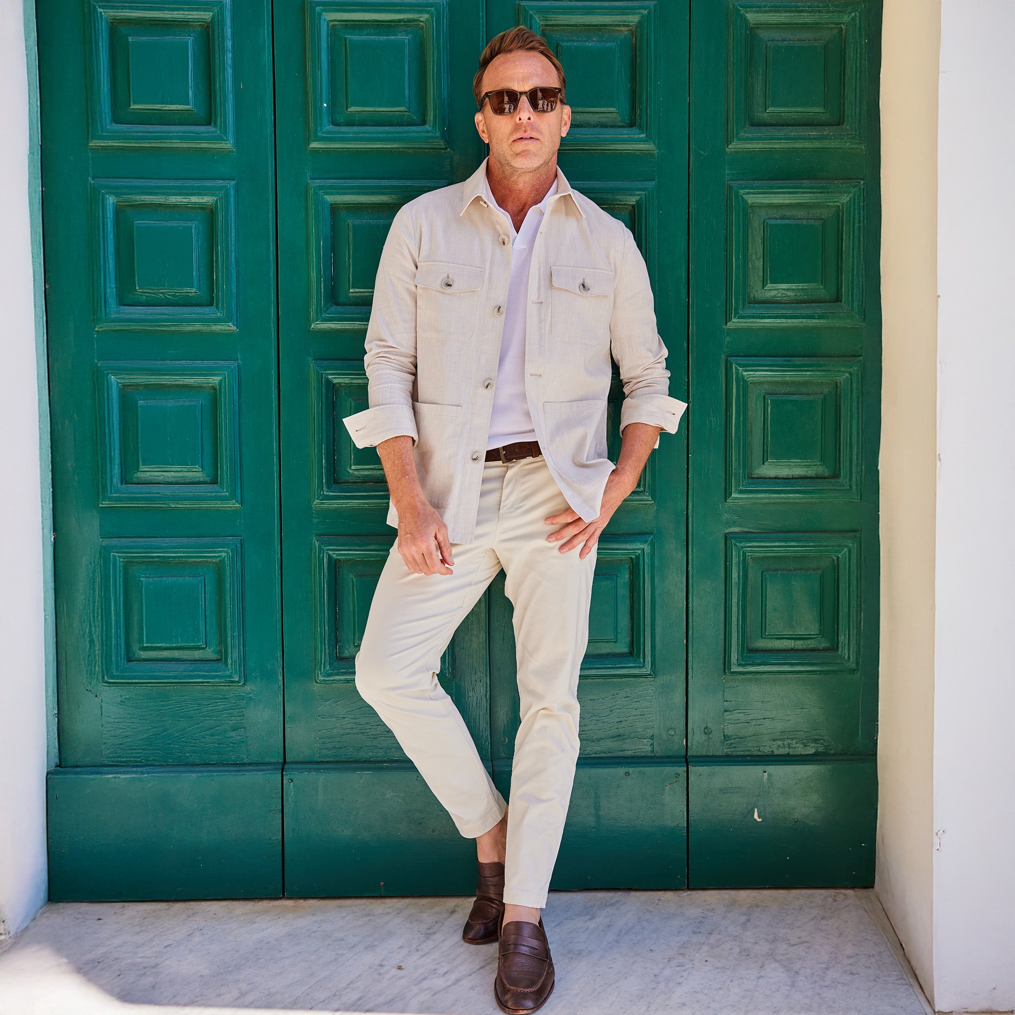 Monterey Cotton & Linen Overshirt Oatmeal
