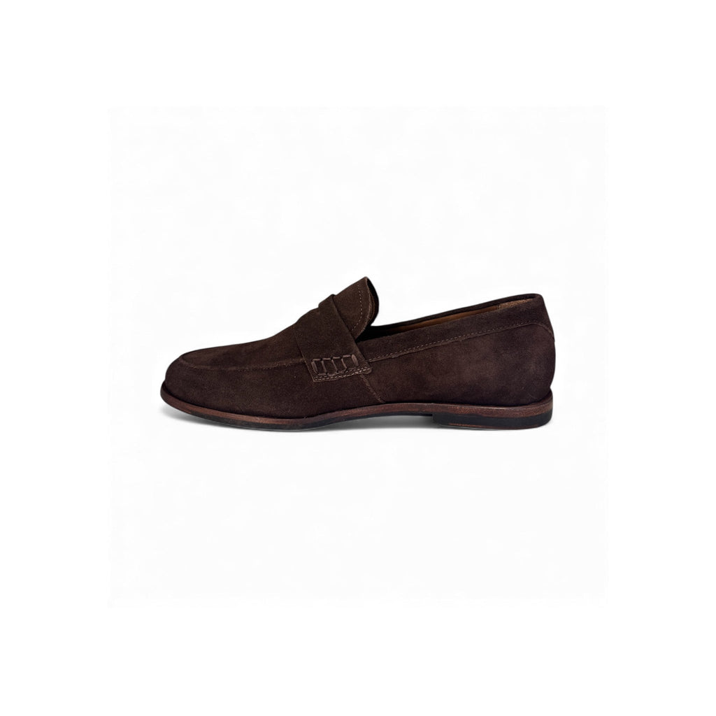 Naples Penny Loafers Chocolate Brown Suede