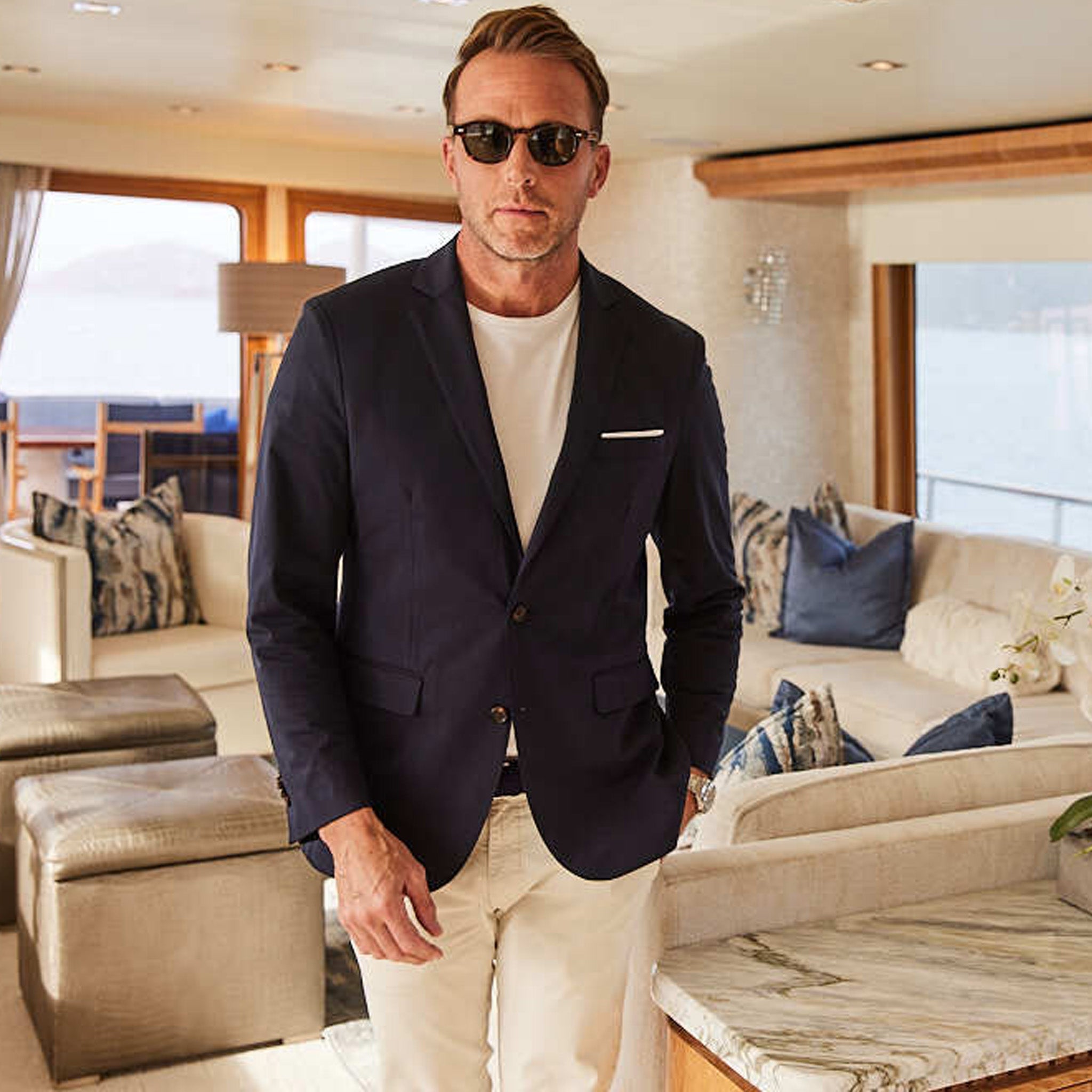 Maverick Performance Blazer Navy