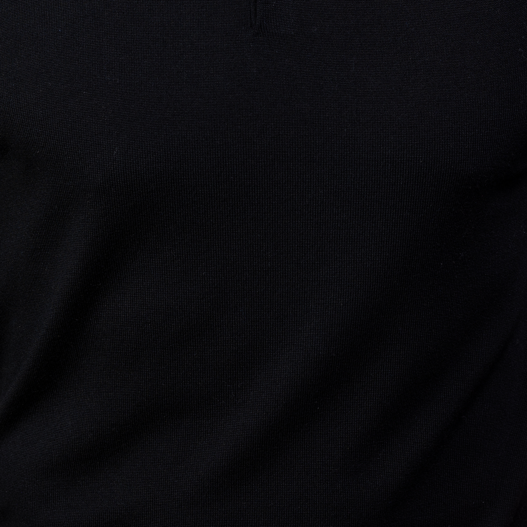 Bellagio All-Season Short Sleeve Merino Polo Black
