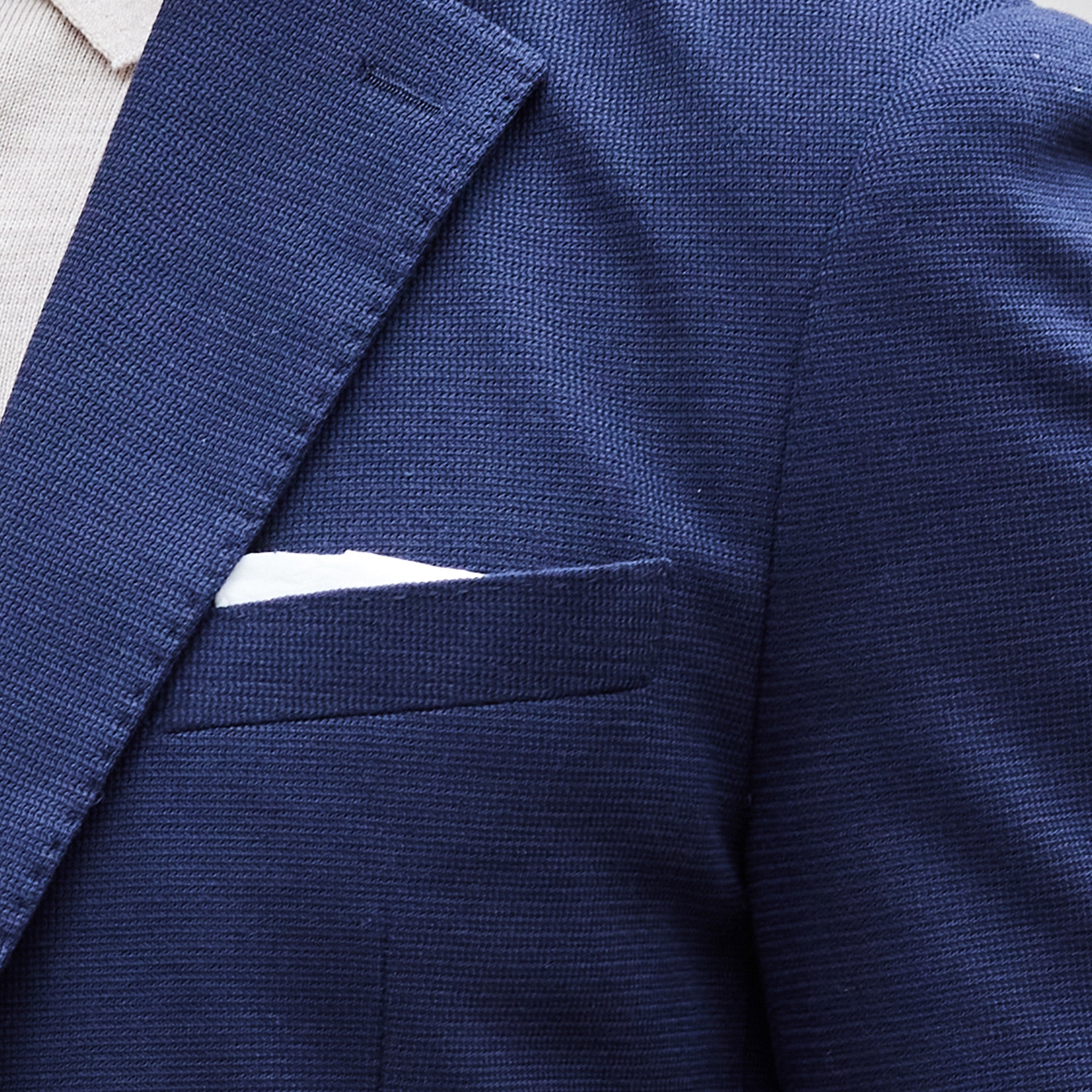 Maverick Knit Deconstructed Blazer Navy