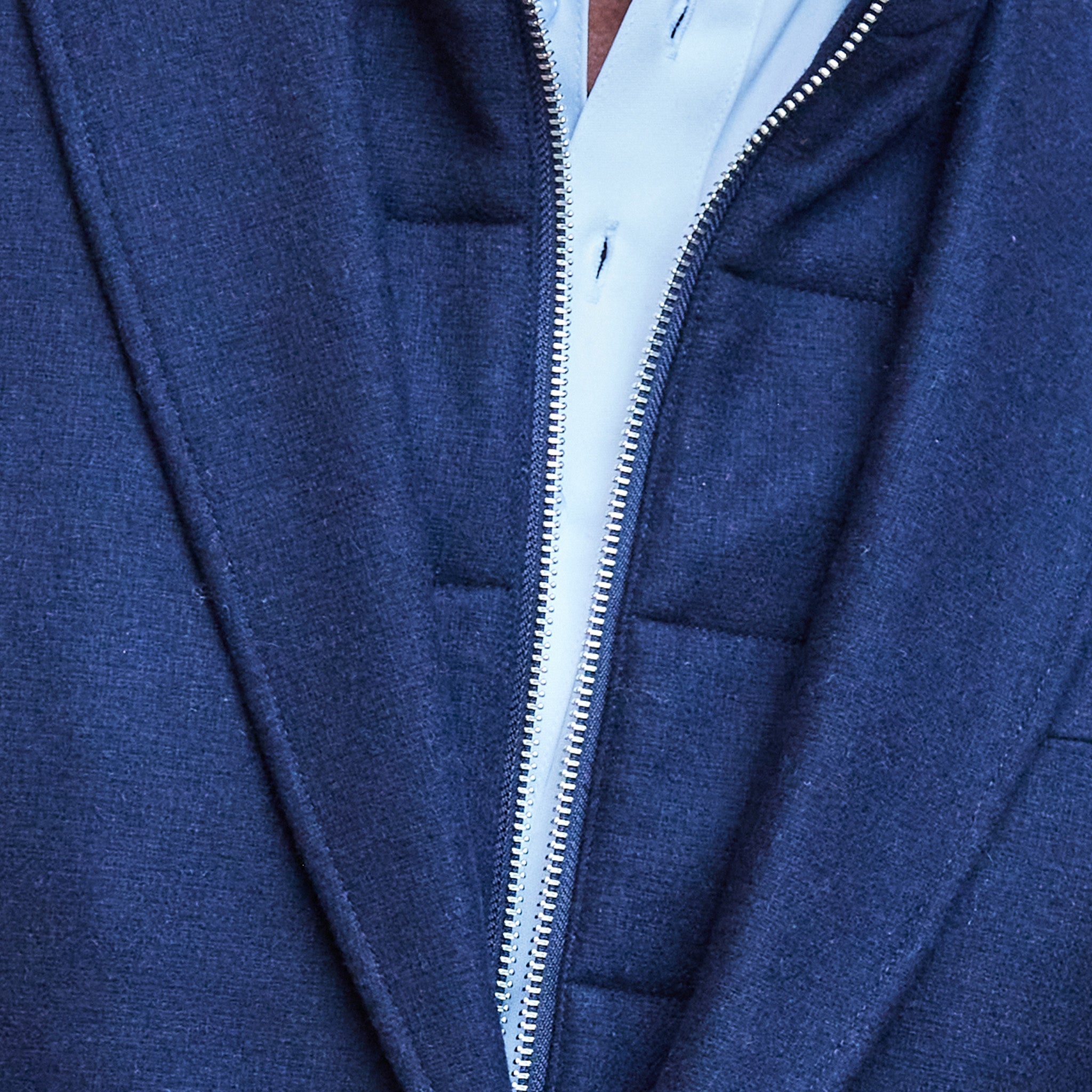 Barbaresco Wool Blend Blazer with Removable Vest Liner Navy
