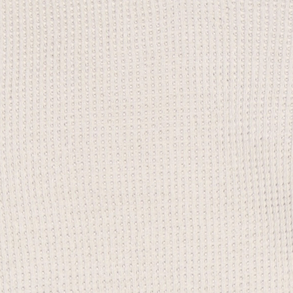 Riviera Waffle Knit Polo Ivory with Grey