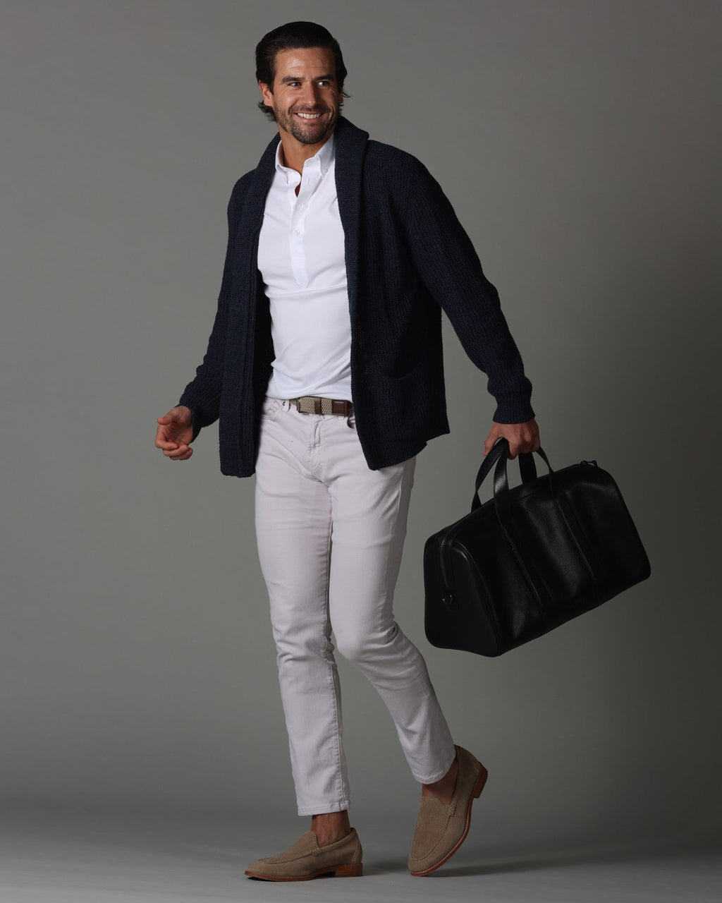 Oxford Button Down Collar Polo White Original Tall
