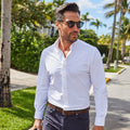 Apex Performance Dress Shirt Oxford Button Down Collar White